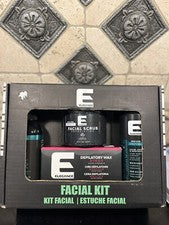 Elegance Kit de Cuidado de la Piel para Hombres Exfoliante Facial, Mascarilla, Después del Afeitado, Cera Depilatoria Re