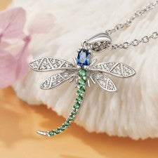 Nuevo Collar Colgante Cadena Plata Esterlina 925 Moda Excelente Libélula Regalo