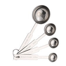 4 Piezas Acero Inoxidable Cuchara Medidora Cocina Cocina Hornear Utensilios Herramientas