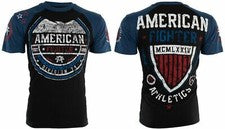 Camiseta AMERICAN FIGHTER Sherman Eagle Negra Atlética Para Hombre Cuello Redondo M-3XL NUEVA CON ETIQUETAS