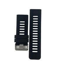 Correa de reloj 28 mm goma negra repuesto tamaño regular cierre ancho silicona nueva