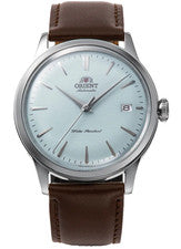 Reloj automático Orient mecánico clásico con correa de cuero para hombre RA-AC0M14L