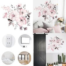 Pegatinas de pared de PVC flor vid vinilo arte calcomanía mural extraíble decoración del hogar Reino Unido
