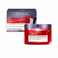 L'ORÉAL Revitalift Laser X3 Almohadillas exfoliantes de glicol antiedad 2x30 unidades (0,46 €/1 unidad)