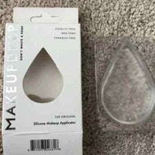 Aplicador de belleza de silicona original MAKEUPDROP, transparente, 0,6 oz.
