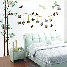 1 Juego de Pegatinas de Pared PVC Reutilizables Árbol Familiar Decoración Colores Surtidos para Hogar