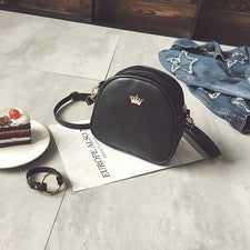 Bolso de Mujer Moda Bolso Pequeño Mujer Salvaje Retro Negro Bolso de Hombro
