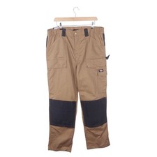 Pantalón de trabajo Dickies para hombre caqui/negro talla 38 estilo regular GDT290