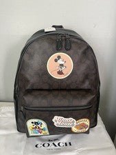 Mochila con parches con logotipo de Disney X Coach