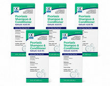 Champú y acondicionador Quality Choice para psoriasis del cuero cabelludo, 11 oz, paquete de 5 medicados
