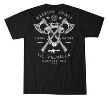Camiseta estilo Howitzer para hombre BATTLE TRIBE militar gruñido MFG negra S-4XL