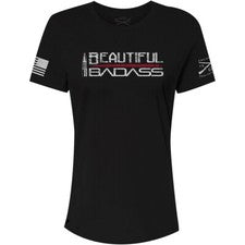 Hermosa camiseta para mujer estilo Grunt calce relajado - negra