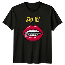 Camiseta Zip It para mujer citas gráficas humor sarcástico regalo de cumpleaños para ella