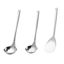 316 Grado SS Utensilios de Cocina Cuchara Skimmer Espátula Set para Cocina Verwe