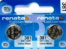 381 BATERÍA RELOJ RENATA SR1120S (2 piezas) Nuevo Embalaje Vendedor Autorizado