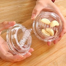 Trituradora de Ajo Herramienta de Mano con Diseño de Doble Borde para Ajo y Raíz
