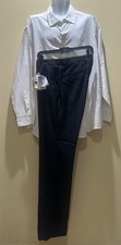 Pantalones de vestir azul marino para hombre talla 34