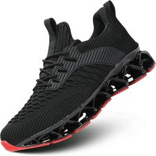 Hombres Zapatos sin cordones para caminar Zapatos para correr Hoja Tenis Informales Moda Tenis Comort