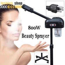 Vaporizador facial negro profesional salón spa ozono equipo de belleza cuidado de la piel