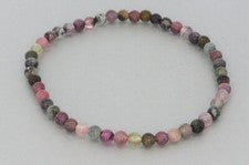 Turmalina colorida elegante pulsera elástica cuentas esféricas Ø 4 mm - individual para de