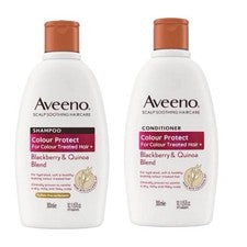 Set de champú y acondicionador Aveeno Haircare Blackberry Quinoa Avena paquete de 300 ml