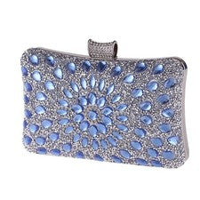 Moda Cartera sin asas para mujer Bolsos de noche para dama Carteras elegantes