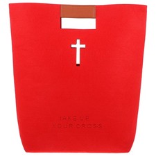 Bolso grande de almacenamiento de la Biblia Bolso de mano de fieltro Soporte de la Biblia de fieltro Bolso de la Biblia