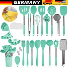 45x Küchenutensilien Set Kochutensilien Küche Kochen Silikon Edelstahl Kücheng