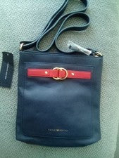 Tommy Hilfiger Unisex Bandolera Bolso de Hombro Body Logo Azul Marino