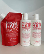 Champú y acondicionador para tratamiento capilar Eleven Australia Miracle + Mascarilla milagrosa