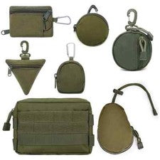 Cartera táctica de bolsillo portátil para hombre mini dinero bolsa para monedas soporte para llaves bolsa de cintura