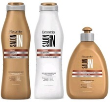 Kit Reparador Cabello Salon In Recamier Hydra | Champú, Acondicionador y Enjuague I 10.1