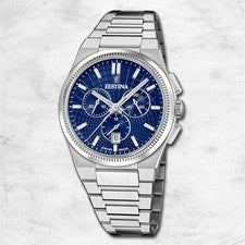 Festina Reloj de Hombre Hecho en Suiza Pulsera Acero Inoxidable Plata UF20059/2
