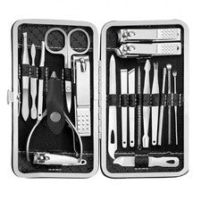 Kit profesional de manicura y pedicura 19 en 1 para hombres y mujeres