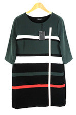 Vestido Copine Ogawa Mujer (UE) 42 Manga 3/4 Multicolor Geométrico Midi