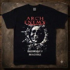 ¡¡¡LO ÚLTIMO!!! Camiseta Unisex Arch Enemy Band Algodón Pesado Negro Metal Música Gráfico