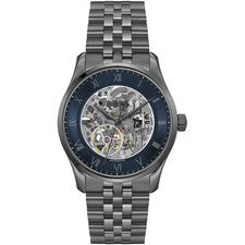 NUEVO RELOJ BOSS PRINCIPIO AUTOMÁTICO HB 1514254 GUNMETAL ESQUELETO HOMBRE - GARANTÍA