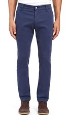 Pantalones chinos Mavi Johnny de pierna ajustada para hombre 33x34 azules elásticos informales nuevos con etiquetas
