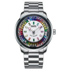 Reloj de cuarzo luminoso MARK FAIRWHALE para hombre máquina de frutas ruleta esfera circonita casino