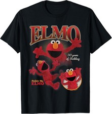 Camiseta estilo bootleg collage Sesame Street Tickle Me Elmo
