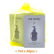 Champú antienvejecimiento y levantamiento de cabello para cuero cabelludo The Whoo Whoospa 7 ml x 30 piezas K-Beauty