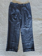 Pantalones plisados Jos A Bank Executive azul marino 100 % lana nuevos con etiquetas para hombre 37x30 185 $ precio de v