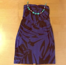 Vestido de fiesta de cóctel azul con diseño de estudio EXPRESS para mujer talla 6
