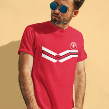 Camiseta de fútbol estilo tira retro SUIZA 20246 Eurocopa Mundial Top para hombre