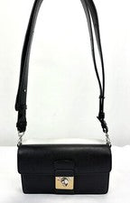 NUEVO MAISON MARGIELA Nuevo Bolso Bandolera Lock Cuero Lona Negro Blanco Pequeño