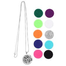Aromatherapy Perfume Pendant Essential Oil Diffuser Necklace Pat
