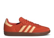 Adidas Originales Samba OG Hombre Retro Cuero Zapatilla - Naranja/Pantone/Rojo