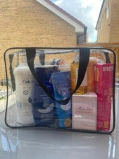 Bolsa de viaje transparente para cosméticos de tocador regalo