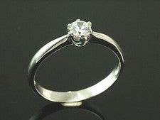 Anillo de plata 925 con circonita blanca piedra crappe 5,3 mm tamaño 58