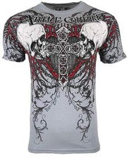 Camiseta para hombre Xtreme Couture by Affliction arrepentirse motorista tatuaje S-5XL